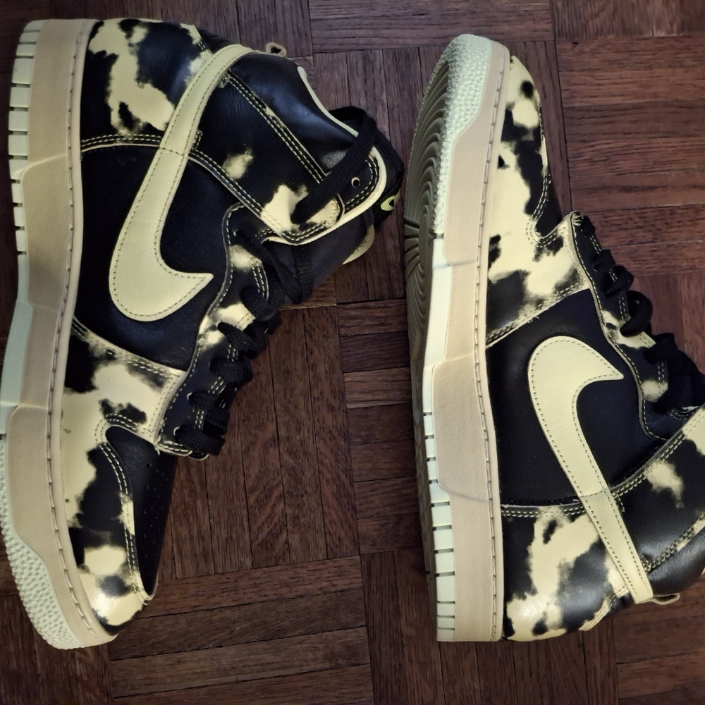 [FLASH SALE] Nike Dink Hi 85 Yellow Acid Wash like new